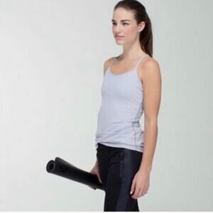 Lululemon Power Y Tank Purple/White Striped